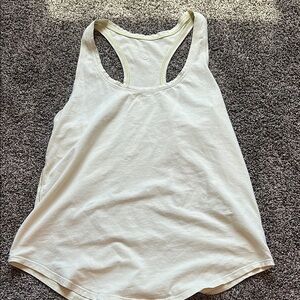 Lululemon Athletica Cream Sleeveless Tank Top